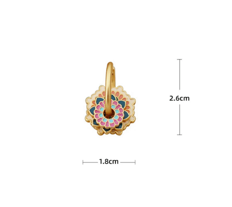 Peranakan Petal Earrings - Image 3