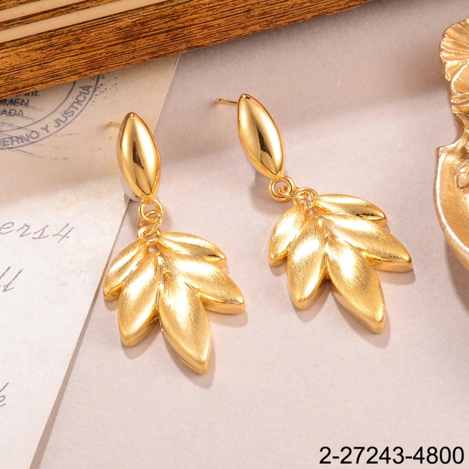 铜镀拉丝金树叶