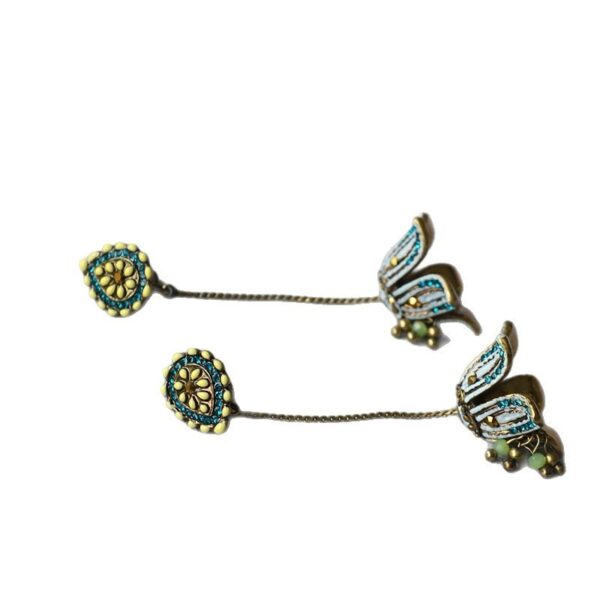 花朵流苏-优雅波西米亚小众耳环