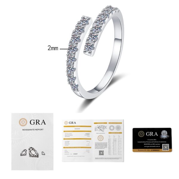 莫桑石戒指开口