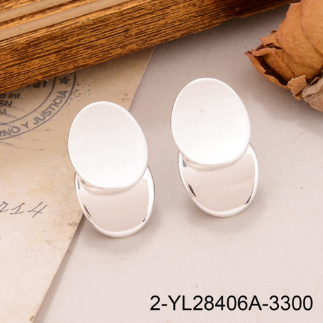 铜镀拉丝银圆环