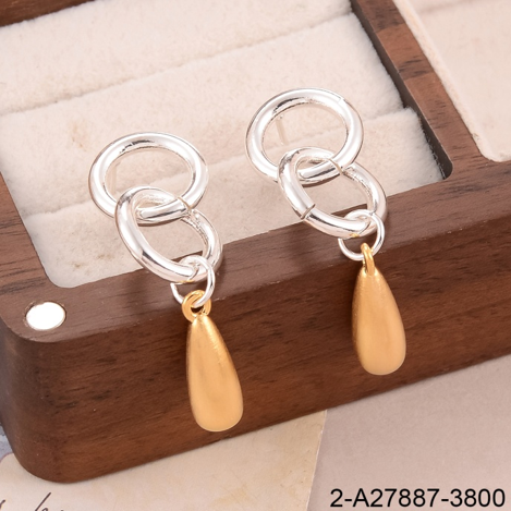 铜镀中古银金坠子