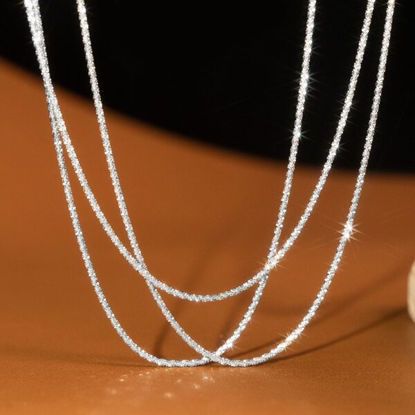 S925银简约满天星锁骨链